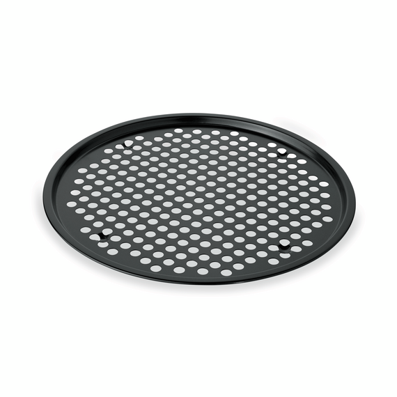 Was Germany Pizzablech mit Antihaftbeschichtung, Ø 37 cm, Perforierung Ø 9 mm, Stahl