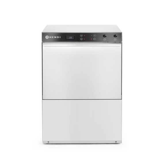 Hendi Geschirrspüler 50x50 - elektromechanische Steuerung, mit Spülmittelpumpe, 400V/6600W, 570x600x(H)830mm