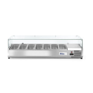 Arktic Aufsatz-Kühlvitrine Gastronorm 1/3, 7x GN 1/3, 230V/180W, 1605x420x(H)460mm