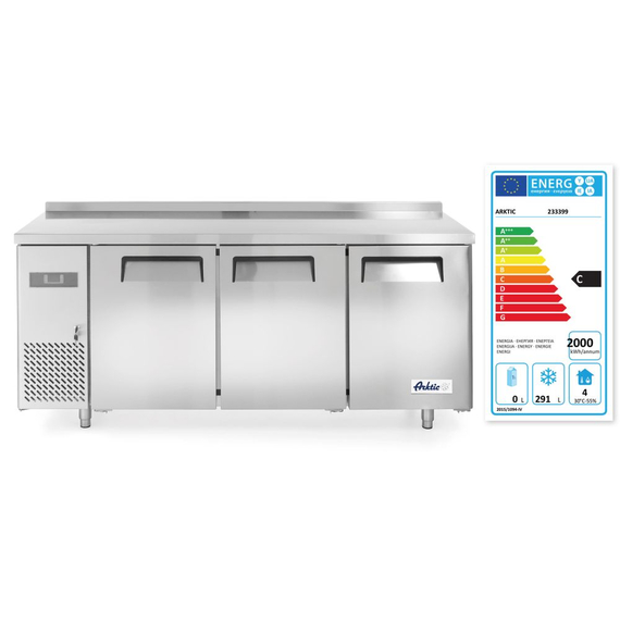 Arktic Tiefkühltisch, dreitürig Kitchen Line 390 L, Kitchen Line, 291L, 230V/550W, 1800x600x(H)886mm