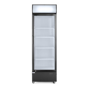 Arktic Eintüriger Kühlschrank mit hinterer Bar und hinterleuchteter Blende, , 254L, Schwarz, 220-240V/250W, 578x605x(H)1980mm
