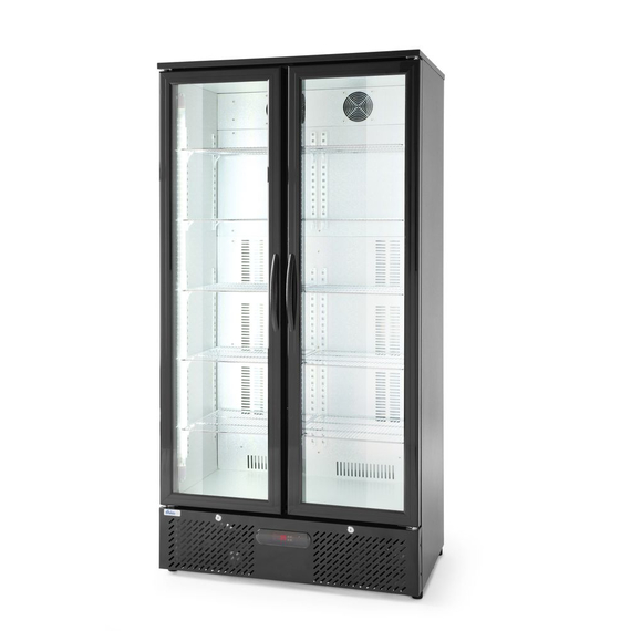 Arktic Kühlschrank mit doppelter Tür auf der Rückseite, 384L, Schwarz, 220-240V/365W, 900x530x(H)1820mm