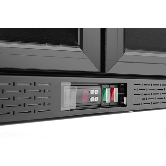 Arktic Bar-Kühlschrank mit doppelter Tür, 158L, Schwarz, 220-240V/160W, 900x530x(H)870mm