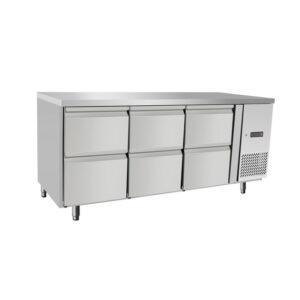 Arktic Kühltheke, mit 6 Schubladen, 420L, 230V/400W, 1795x700x(H)879mm