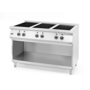 Hendi Induktionsherd mit 6 Kochfeldern, 400V/25500W, 1200x700x(H)890mm