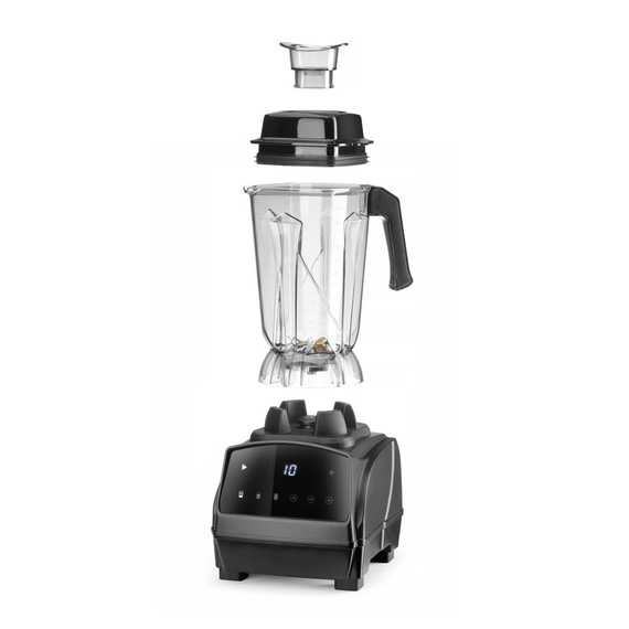 Hendi Digitaler Bar-Mixer BPA-frei, 2,5L, Schwarz, 230V/1680W, 220x240x(H)535mm