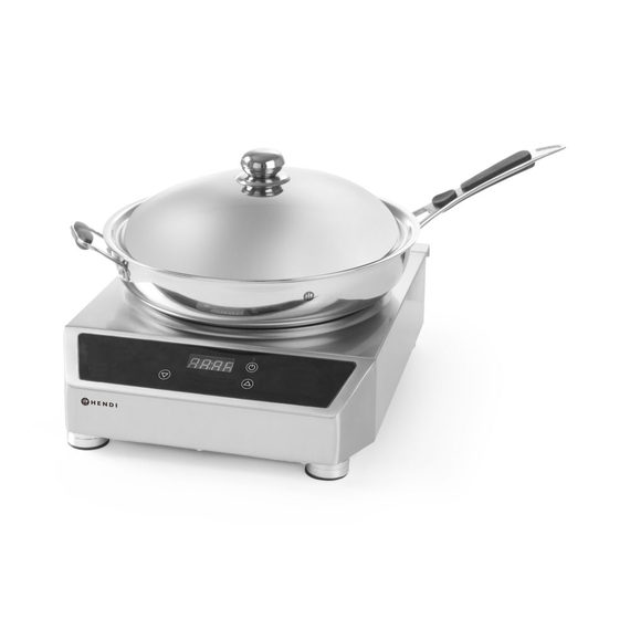 Hendi Induktionswok Modell 3500, Profi Line, Induktionswok+Pfanne, 230V/3500W, 340x450x(H)295mm