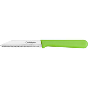Brötchenmesser, Griff grün, Stahlklinge 8,5 cm