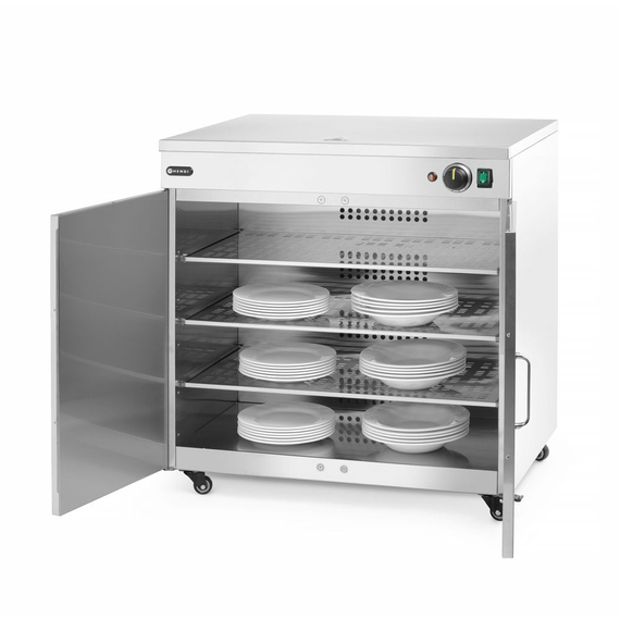 Hendi Tellerwärmer doppelt, 230V/800W, 735x589x(H)766mm