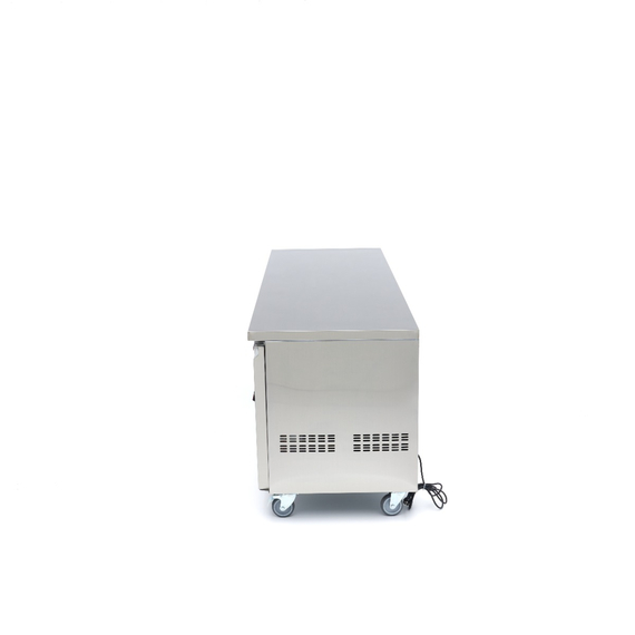 Maxima Gastro Kühltisch - 223 cm - 4 Glastüren