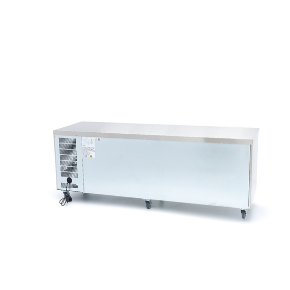 Maxima Gastro Kühltisch - 223 cm - 4 Glastüren