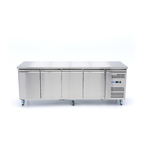 Maxima Gastro Kühltisch - 223 cm - 4 Tür