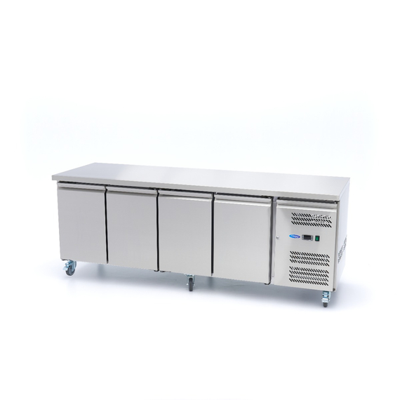 Maxima Gastro Kühltisch - 223 cm - 4 Tür