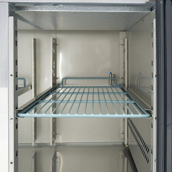 Maxima Gastro Kühltisch - 180 cm - 3 Glastüren
