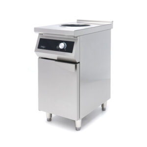 Maxima Gastro Induktions-Wokkocher 700 – Ø28cm – 5000W – mit Untergestell