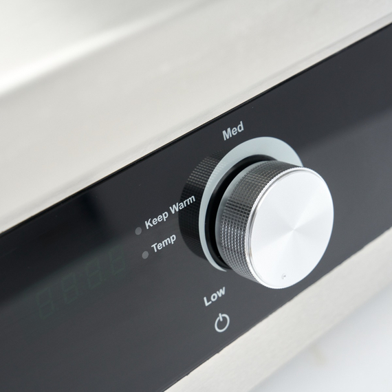 Maxima Gastro Induktions-Grillplatte 700 - Glatt & Gerillt - 5.000 W - Doppel