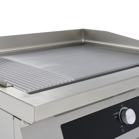 Maxima Gastro Induktions-Grillplatte 700 - Glatt & Gerillt - 5.000 W - Doppel