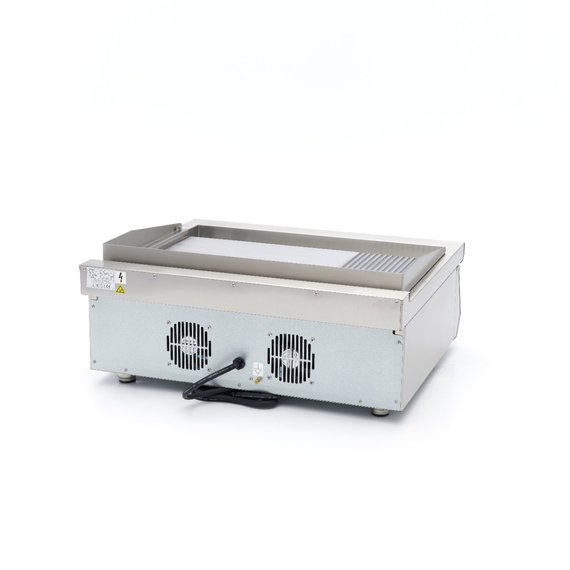 Maxima Gastro Induktions-Grillplatte 700 - Glatt & Gerillt - 5.000 W - Doppel