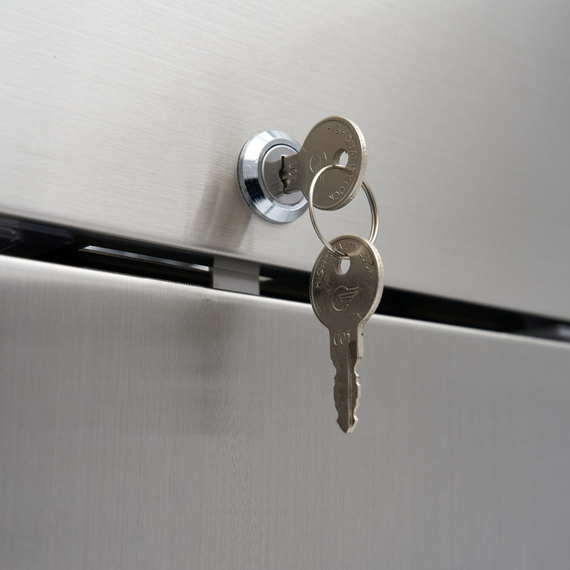 Maxima Gastro Kühlschrank - 600 l - 3 Einstellbare Regale (2/1 GN) - Rostfreier Stahl - auf Rädern