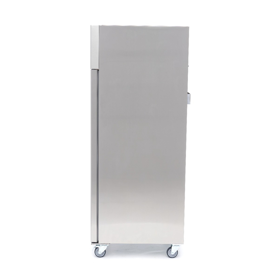 Maxima Gastro Kühlschrank - 600 l - 3 Einstellbare Regale (2/1 GN) - Rostfreier Stahl - auf Rädern