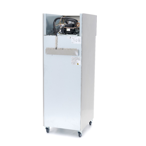 Maxima Gastro Kühlschrank - 600 l - 3 Einstellbare Regale (2/1 GN) - Rostfreier Stahl - auf Rädern