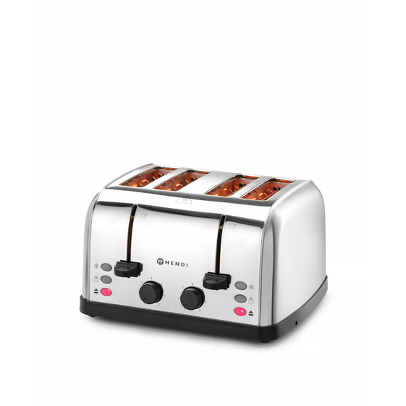 Hendi Toaster 4-fach, 240V/1500W, 295x335x(H)180mm