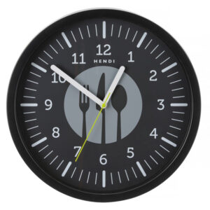 Hendi Wanduhr, designed by Robert Bronwasser, Schwarz, ⌀356x(H)45mm