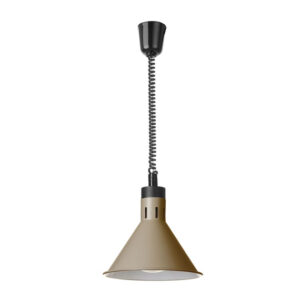 Hendi Höhenverstellbare Wärmelampe, konisch, Beige, 230V/250W, ⌀275x(H)250mm