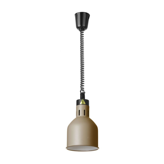Hendi Höhenverstellbare Wärmelampe, zylinderförmig, Beige, 230V/250W, ⌀175x(H)250mm