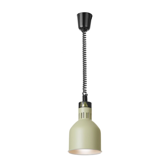 Hendi Höhenverstellbare Wärmelampe, zylinderförmig, Grün, 230V/250W, ⌀175x(H)250mm
