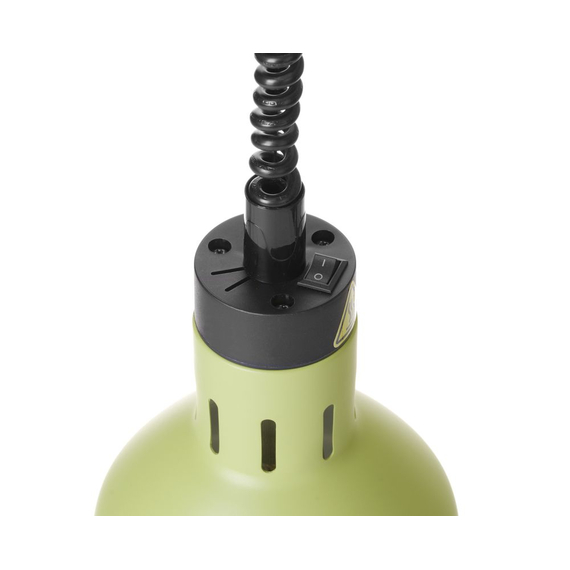 Hendi Höhenverstellbare Wärmelampe, zylinderförmig, Grün, 230V/250W, ⌀175x(H)250mm
