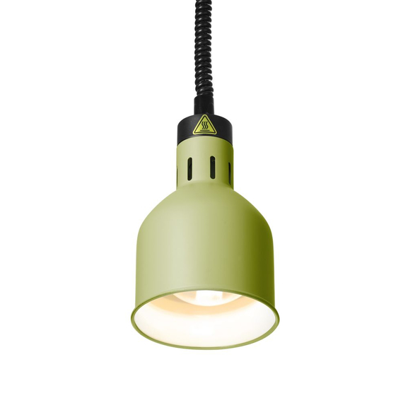 Hendi Höhenverstellbare Wärmelampe, zylinderförmig, Grün, 230V/250W, ⌀175x(H)250mm