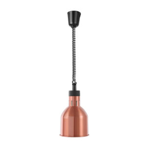 Hendi Höhenverstellbare Wärmelampe, zylinderförmig, Kupfer, 230V/250W, ⌀175x(H)250mm