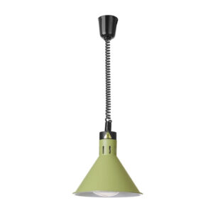 Hendi Höhenverstellbare Wärmelampe, konisch, Grün, 230V/250W, ⌀275x(H)250mm