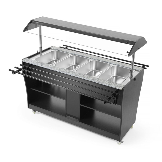 Arktic Buffet-Theke beheizt, GN 1/1, 1490x765x(H)1370mm