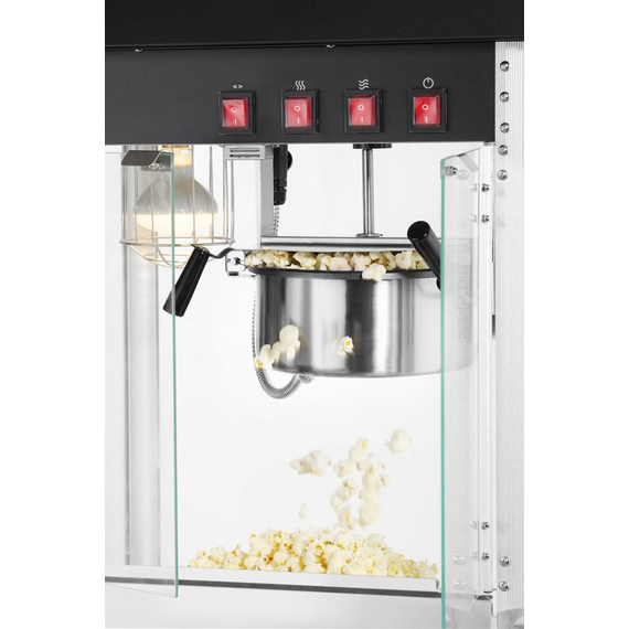 Hendi Popcorn-Maschine, Schwarz, 230V/1155W, 560x420x(H)760mm