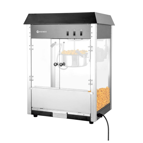 Hendi Popcorn-Maschine, Schwarz, 230V/1155W, 560x420x(H)760mm