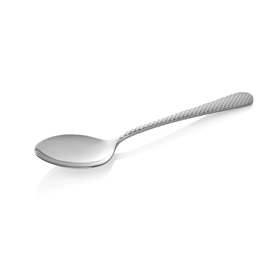 Was Germany Menülöffel Set CELESTE, 21 cm, mit strukturierter Oberfläche, Set á 12 Stück, Chromstahl 18/0