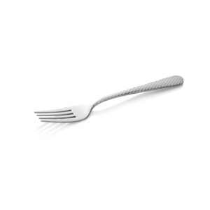 Was Germany Dessertgabel Set CELESTE, 18,5 cm, mit strukturierter Oberfläche, Set á 12 Stück, Chromstahl 18/0