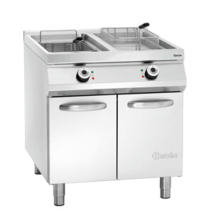 Bartscher Elektro-Standfritteuse, 2 Becken