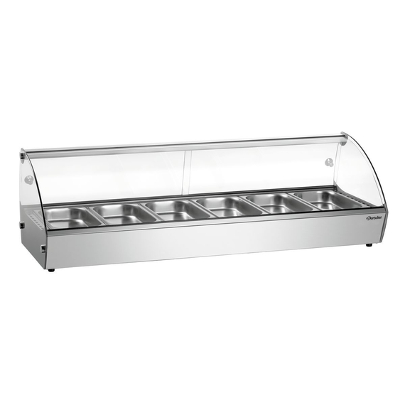 Bartscher Heiße Aufsatzvitrine R6 6 x 1/3 GN