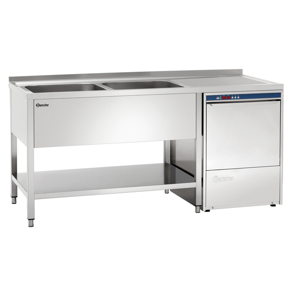 Bartscher Spülcenter 700, B1600 2 Becken LI