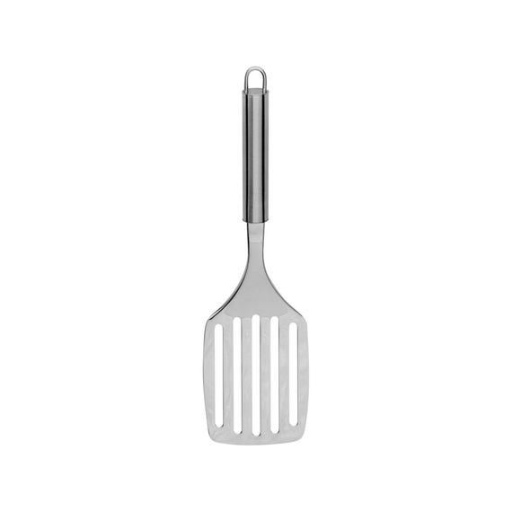 Bratenwender geschlitzt, runder Griff, Länge 32 cm