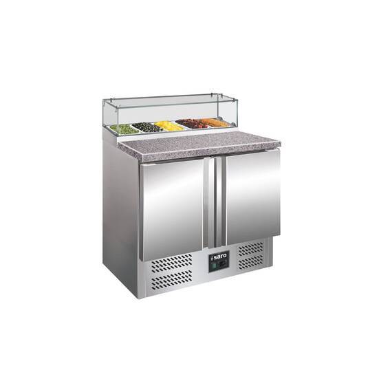 SARO Pizzatisch mit Glasaufsatz PS 200 G