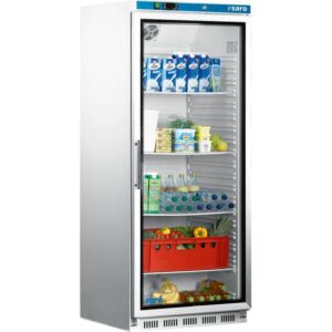 SARO Lagerkühlschrank mit Glastür - weiß HK 600 GD