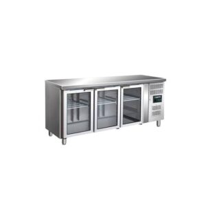 SARO Kühltisch mit 3 Glastüren GN 3100 TNG