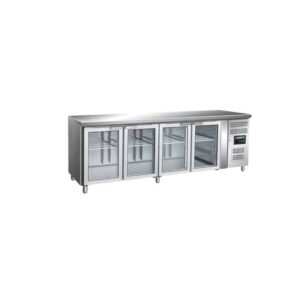 SARO Kühltisch mit Glastür GN 4100 TNG