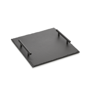Was Germany Naturschieferplatte mit Griffen SLATE LINE, 30 x 30 cm, Naturschiefer