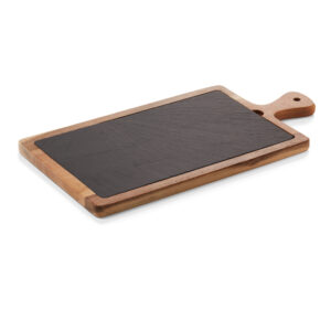 Was Germany Servierbrett SLATE & SERVE, 40,5 x 20 x 1,5 cm, Akazienholz, Schiefer