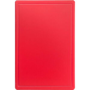 Schneidbrett, HACCP, Farbe rot, 600 x 400 x 18 mm (BxTxH)